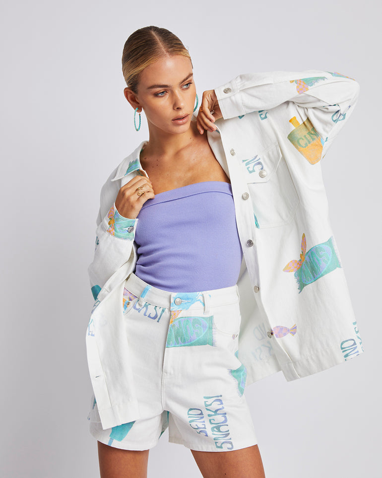 Summi Summi Denim Jacket Send Snacks