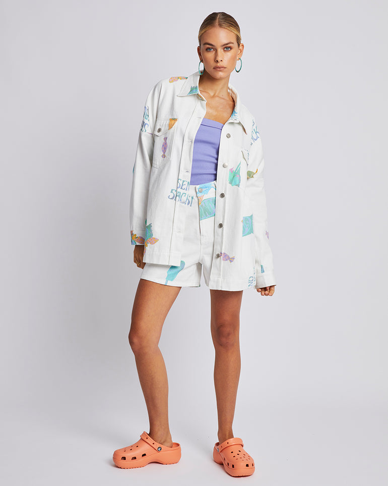 Summi Summi Denim Jacket Send Snacks