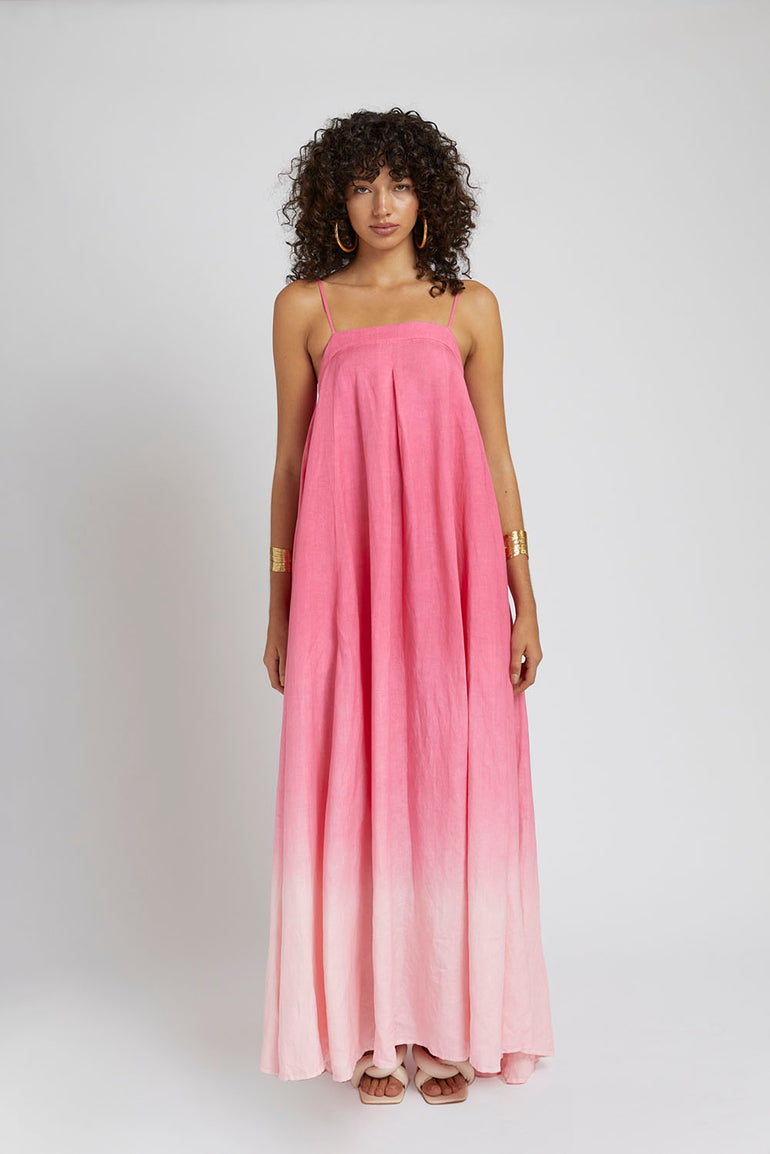 Summi Summi Bloom Maxi Dress Pink Fade