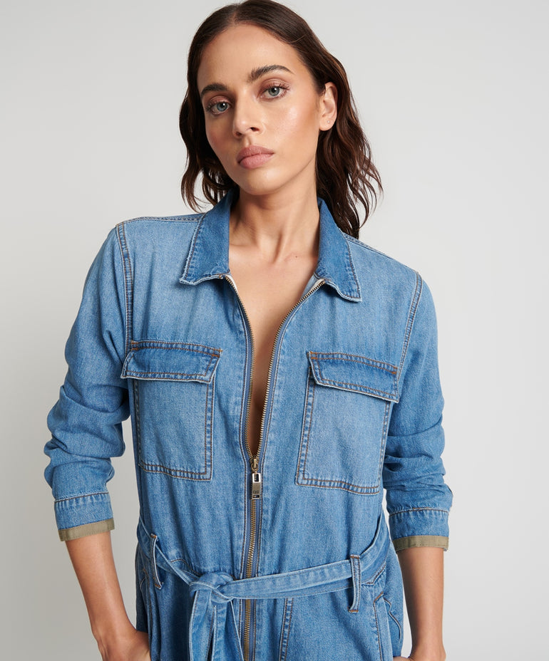 One Teaspoon Ciao Blue Claudia Overall