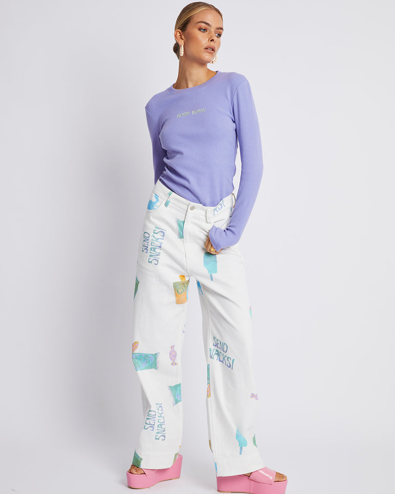 Summi Summi Long Sleeve Top Lilac