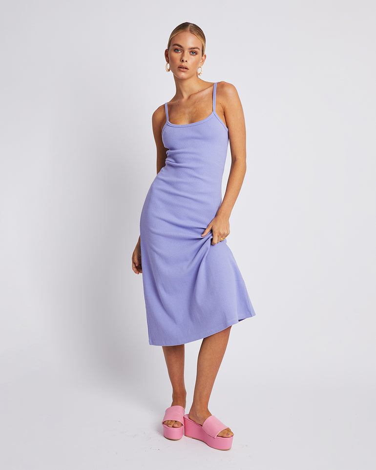 Summi Summi A Line Midi Dress Lilac