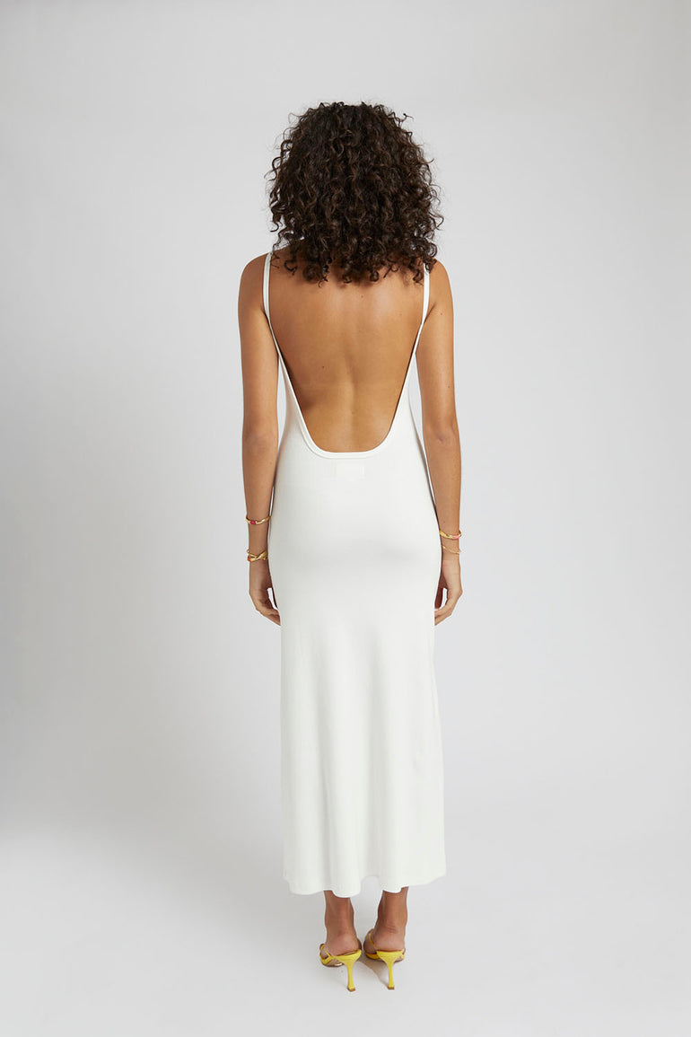 Summi Summi Backless Maxi Dress White Sand