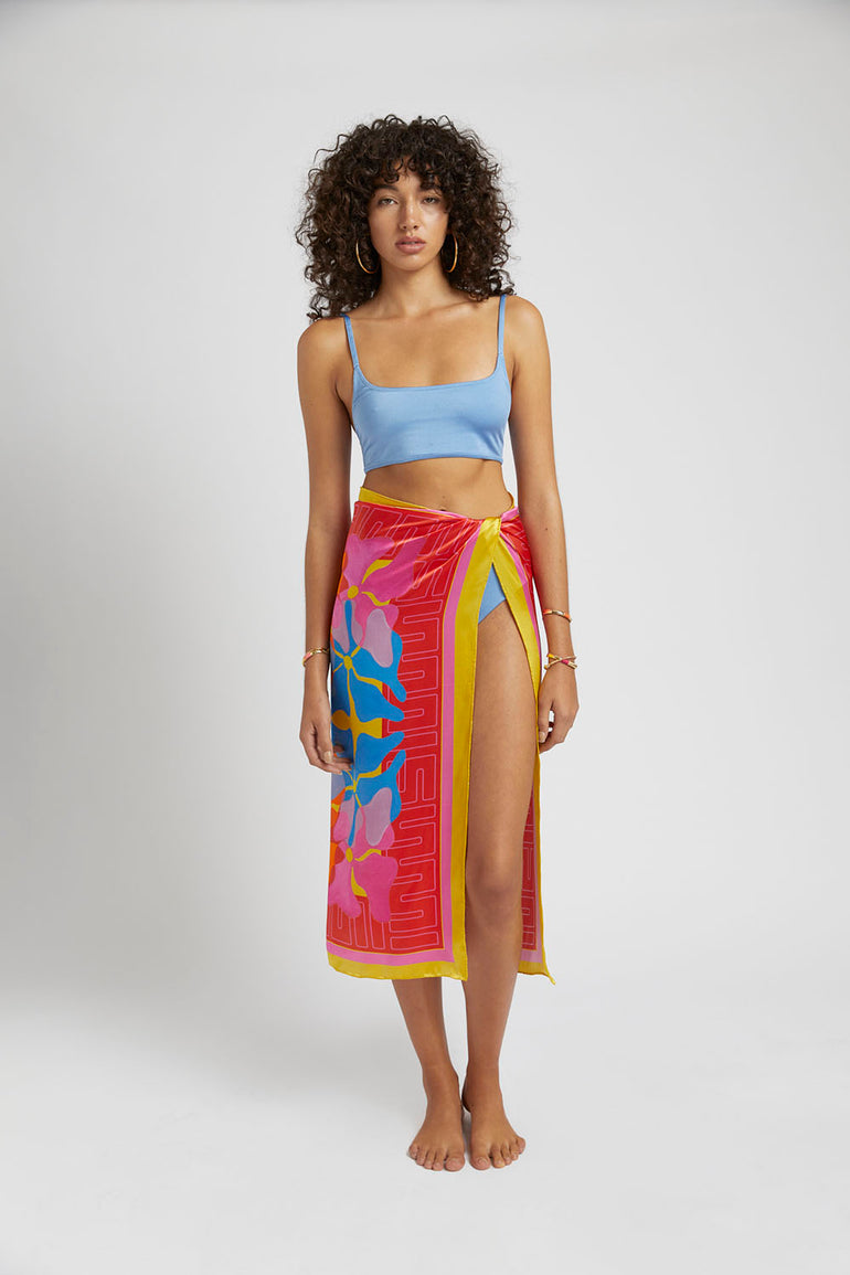 Summi Summi Silk Scarf Melted Blooms