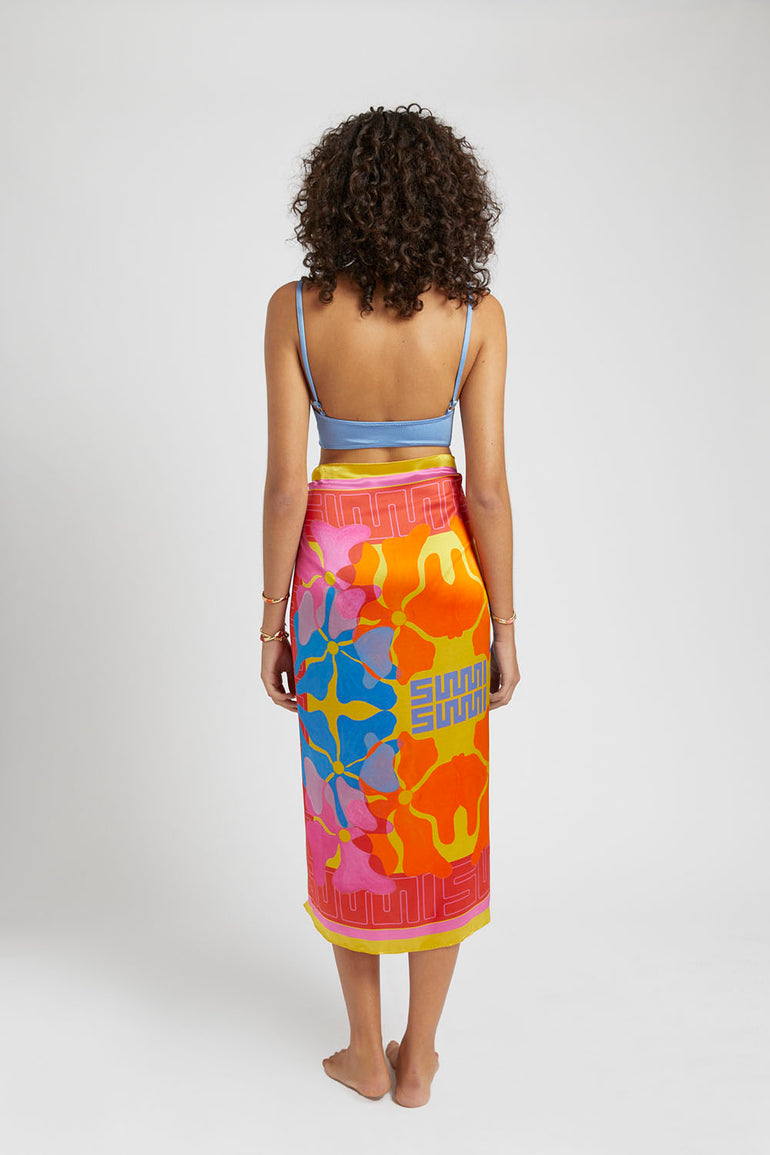 Summi Summi Silk Scarf Melted Blooms