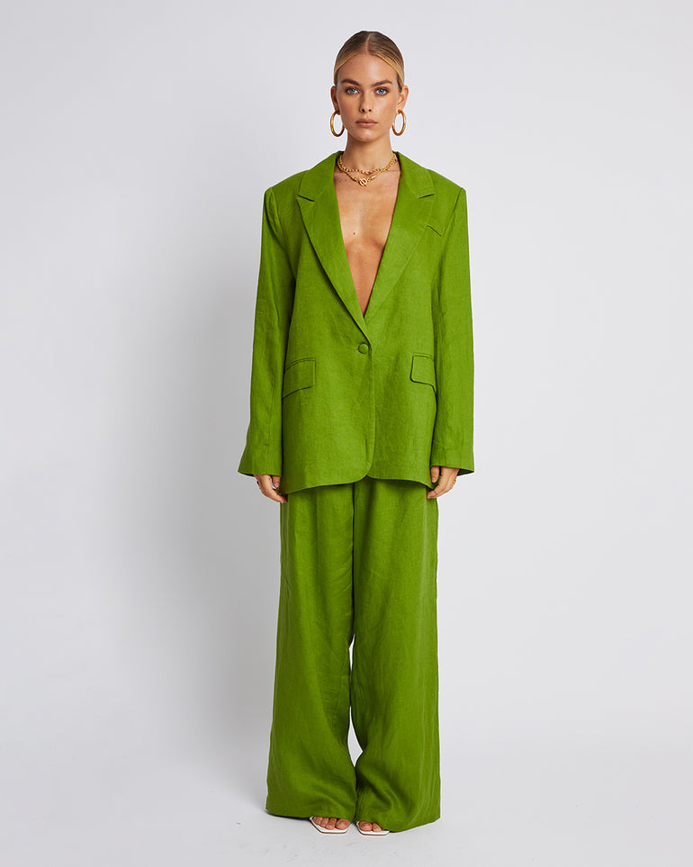 Summi Summi Oversized Blazer Olive