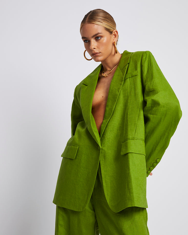 Summi Summi Oversized Blazer Olive