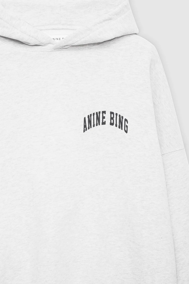 Anine Bing Alec Hoodie Heather Grey
