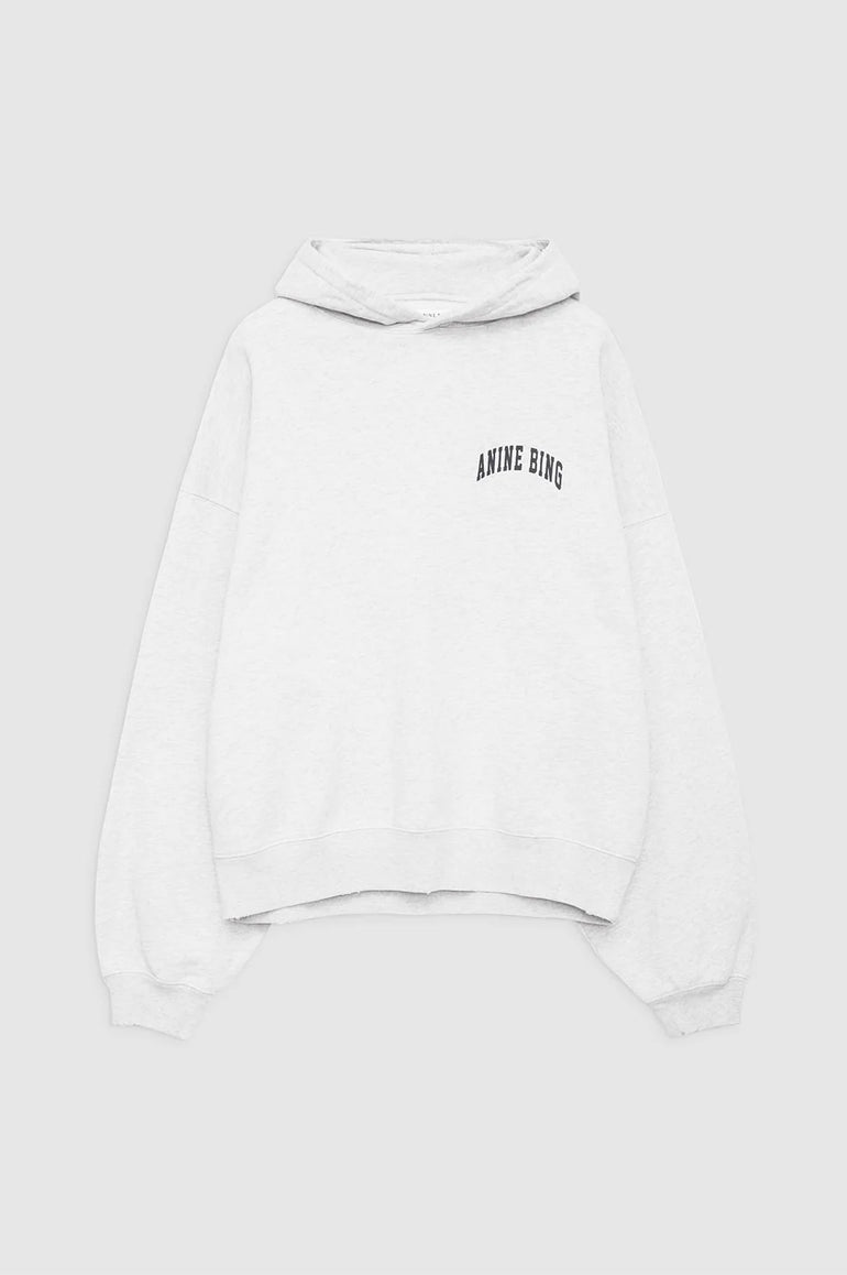 Anine Bing Alec Hoodie Heather Grey