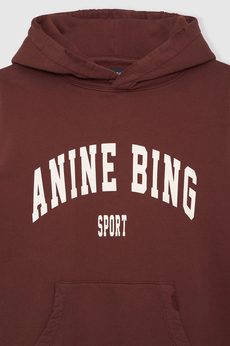 Anine Bing Harvey Sweatshirt Dark Cherry