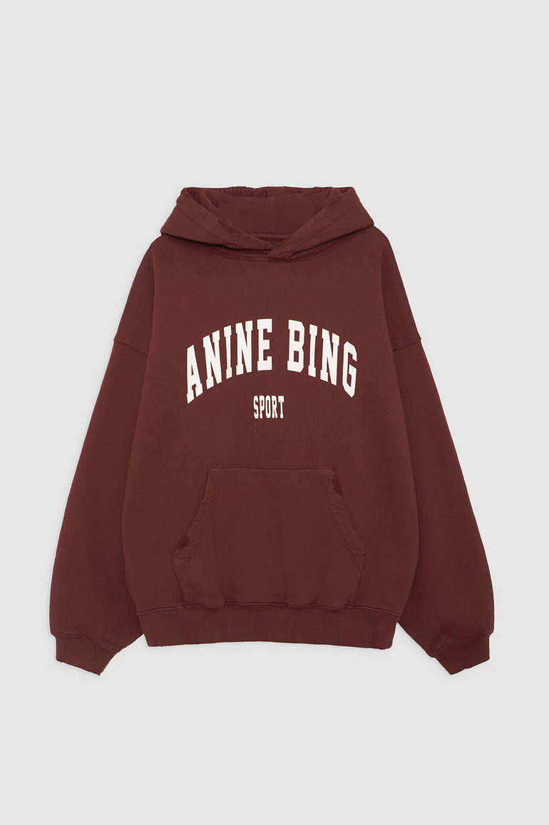 Anine Bing Harvey Sweatshirt Dark Cherry
