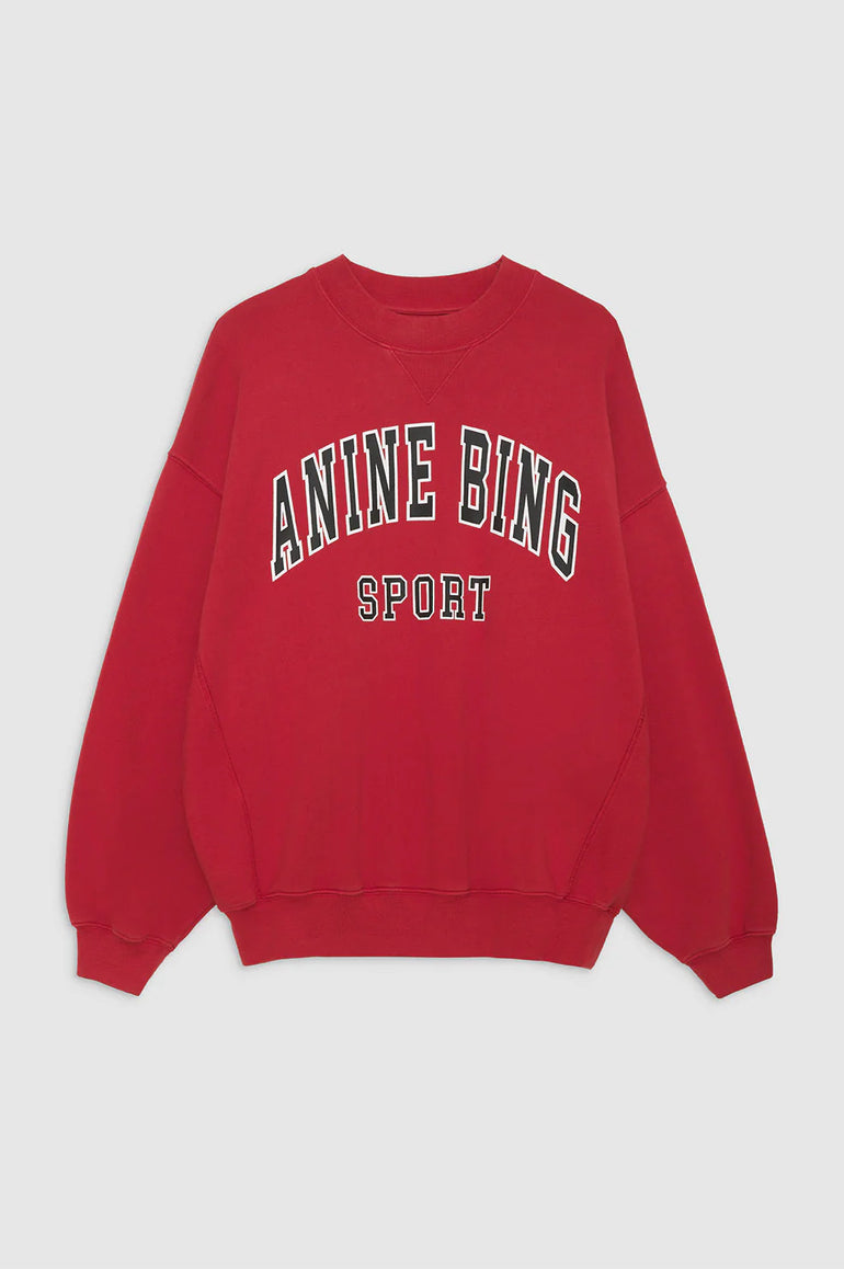 Anine Bing Jaci Sweatshirt Red