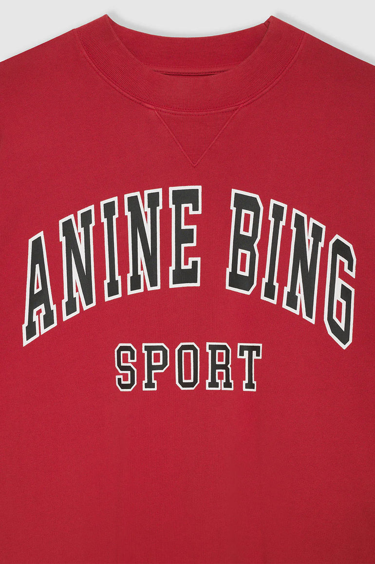 Anine Bing Jaci Sweatshirt Red
