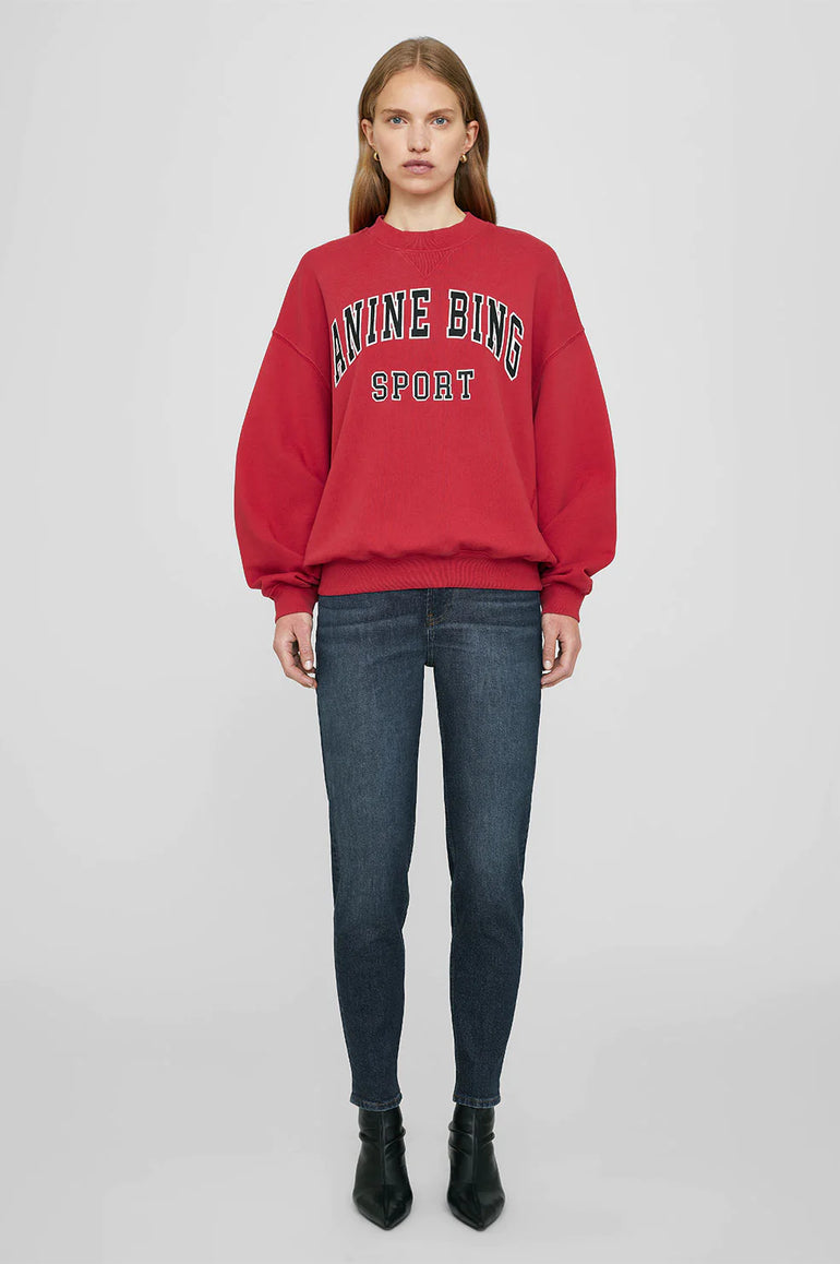 Anine Bing Jaci Sweatshirt Red