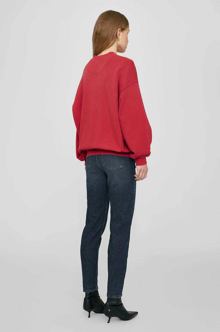 Anine Bing Jaci Sweatshirt Red