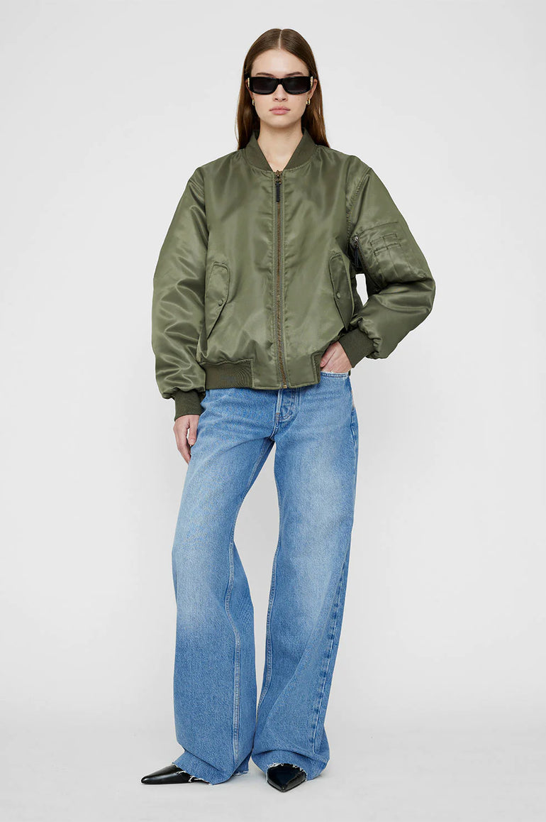Anine Bing Leon Bomber Army Green