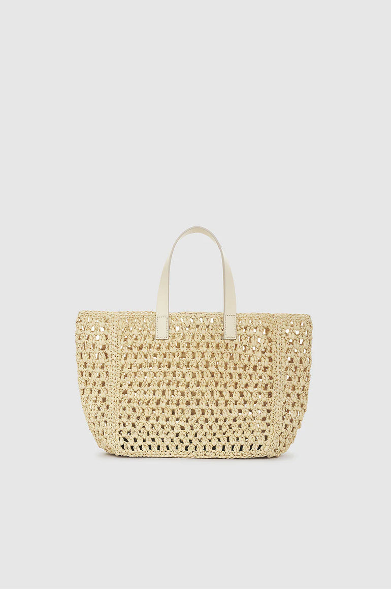 Anine Bing Small Rio Tote Cream