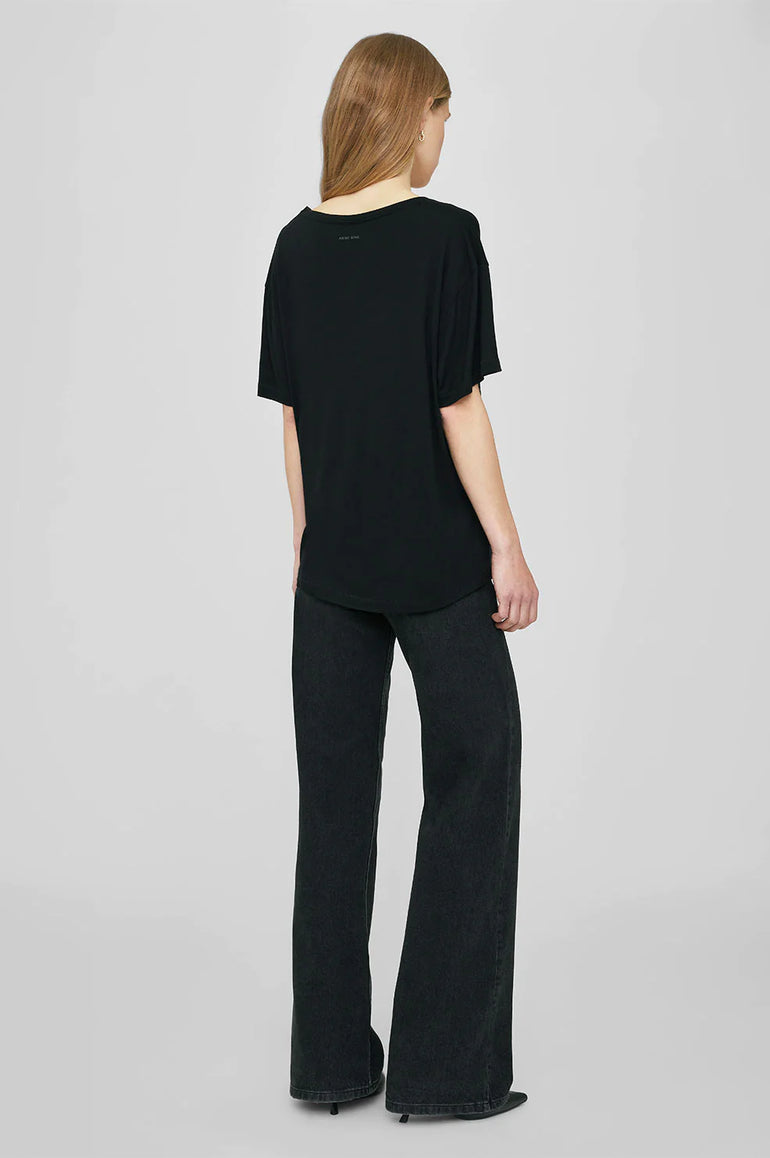 Anine Bing Vale Tee Black Cashmere Blend