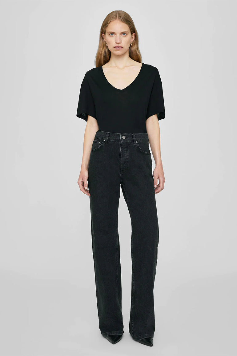 Anine Bing Vale Tee Black Cashmere Blend