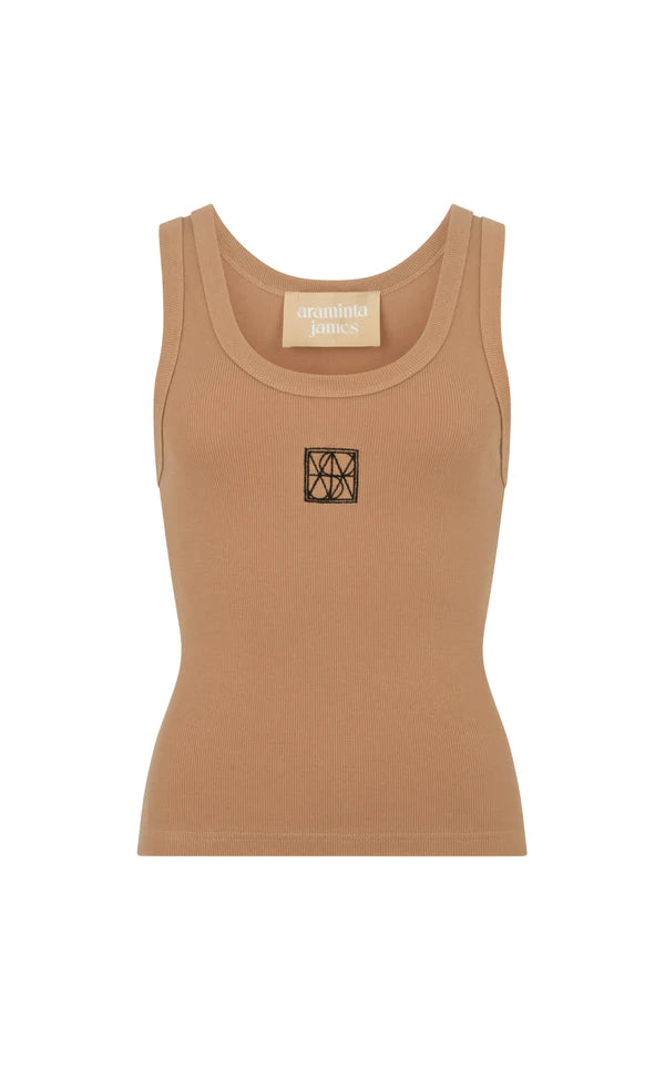 Araminta James Classic Tank Coffee