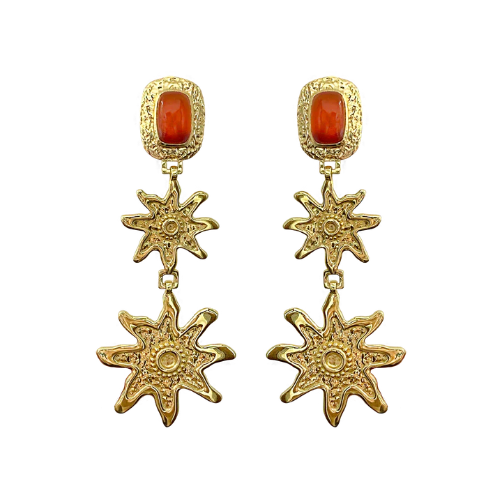 Mountain & Moon Allegra Earrings Red Onyx