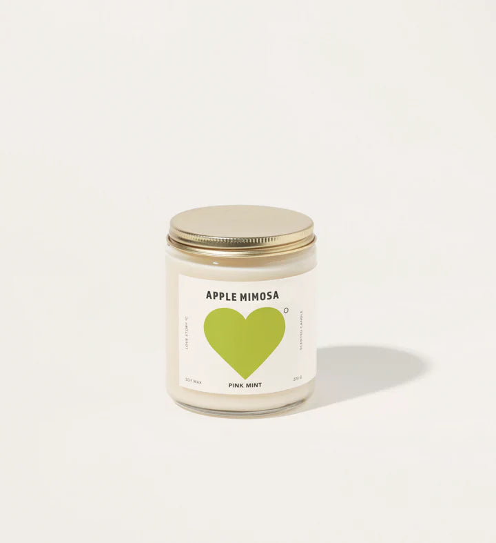 Pinkmint Apple Mimosa Soy Candle 220g
