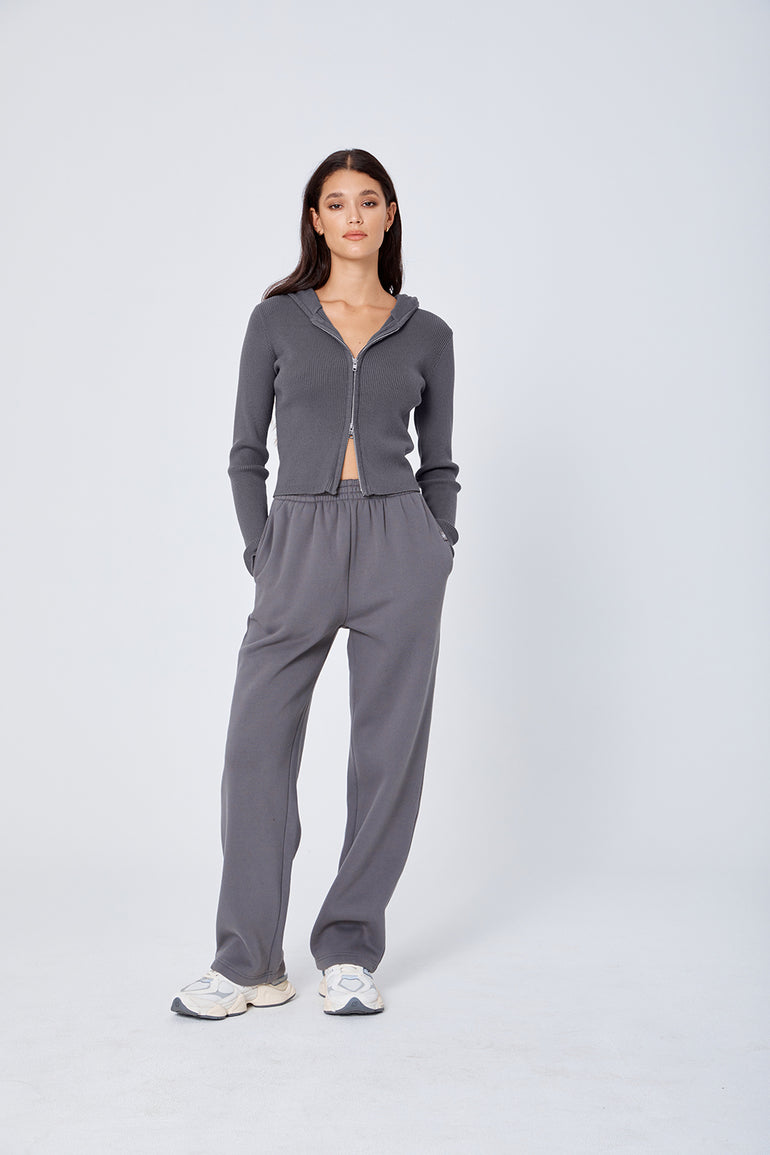 Atoir x Rozalia The Zip Cardigan Stone