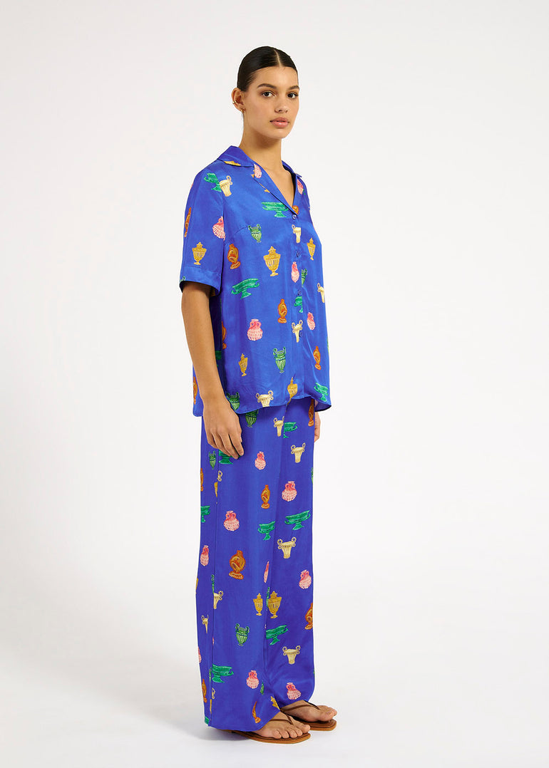 Roame Cruz Shirt Ceramica Cobalt