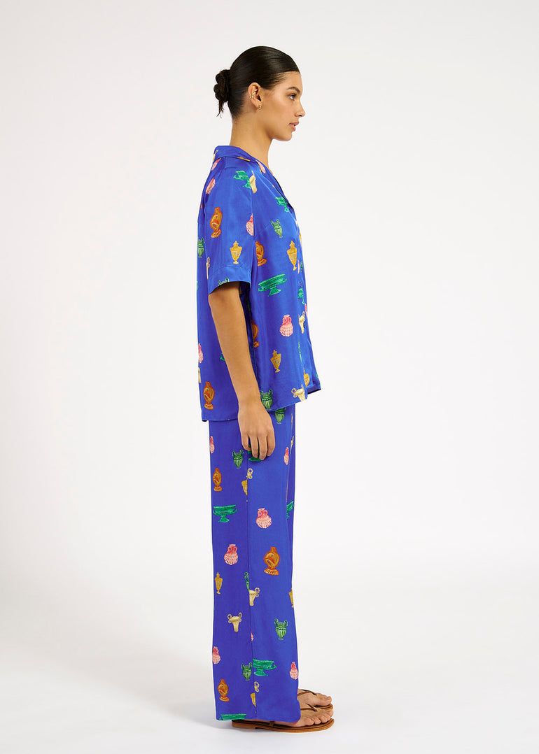 Roame Cruz Shirt Ceramica Cobalt