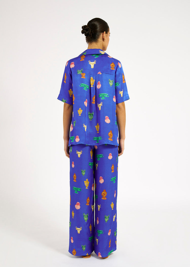 Roame Cruz Shirt Ceramica Cobalt