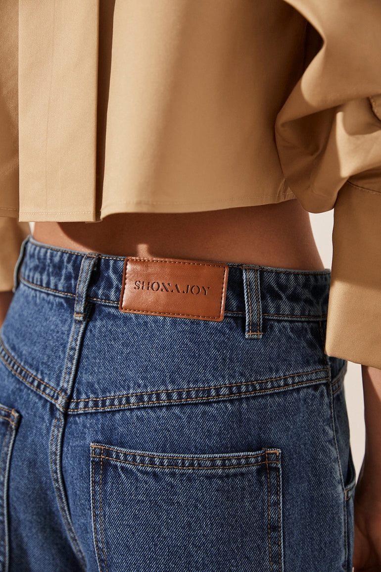 Shona Joy Tovere Wide Leg Cargo Jean Indigo