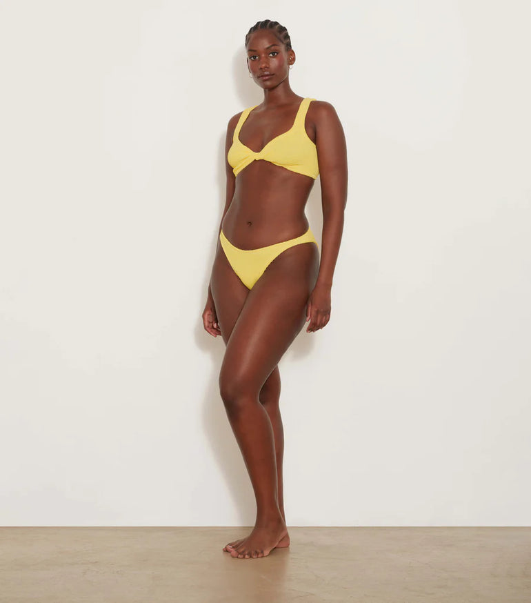 Hunza G Juno Bikini Crinkle Yellow