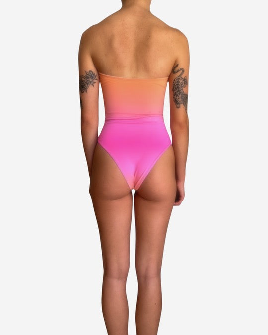 Summi Summi Strapless One Piece Sunset Fade