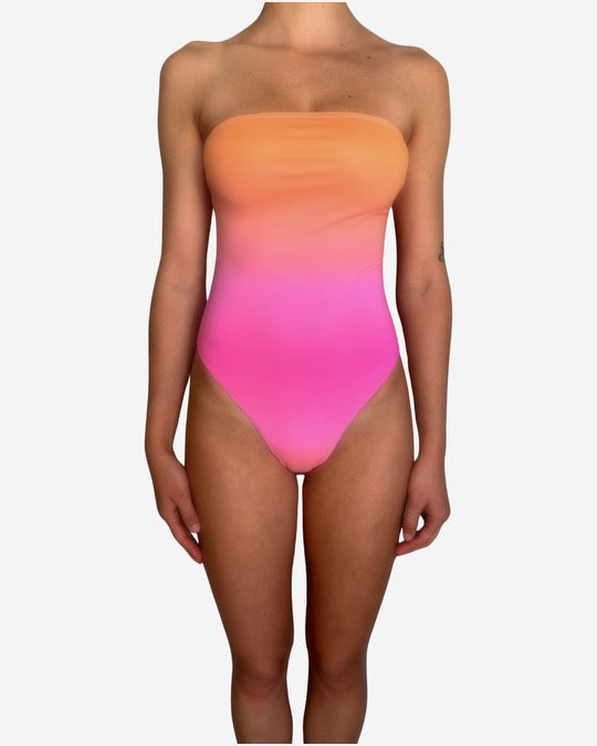 Summi Summi Strapless One Piece Sunset Fade