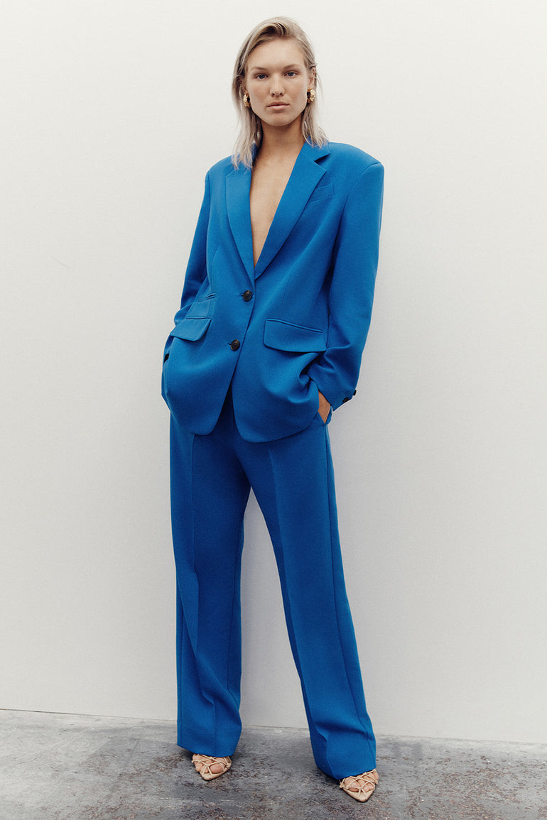 Shona Joy Irena Low Rise Slouch Pant Cobalt