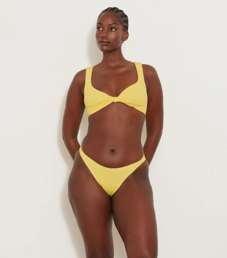 Hunza G Juno Bikini Crinkle Yellow