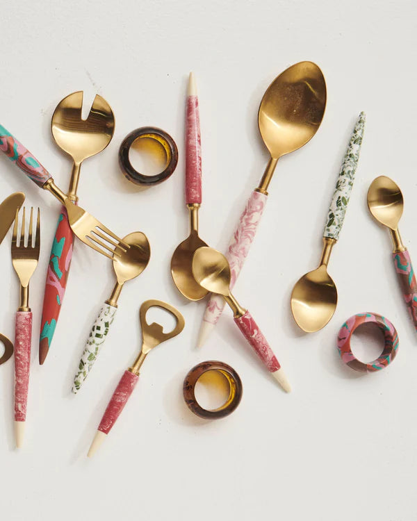 Kip&Co Pink Marble Serving Spoon