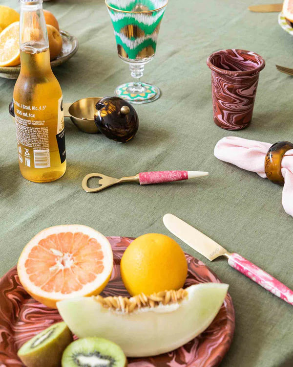 Kip&Co Pink Marble Bottle Opener
