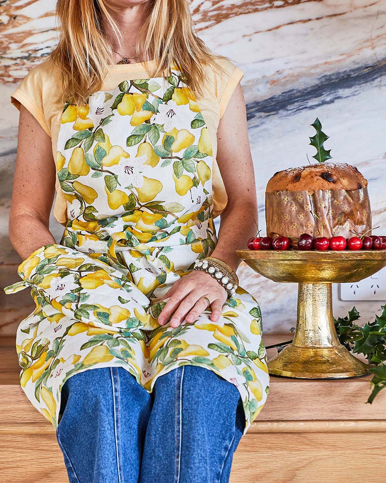 Kip&Co Summer Lily White Oven Mitt