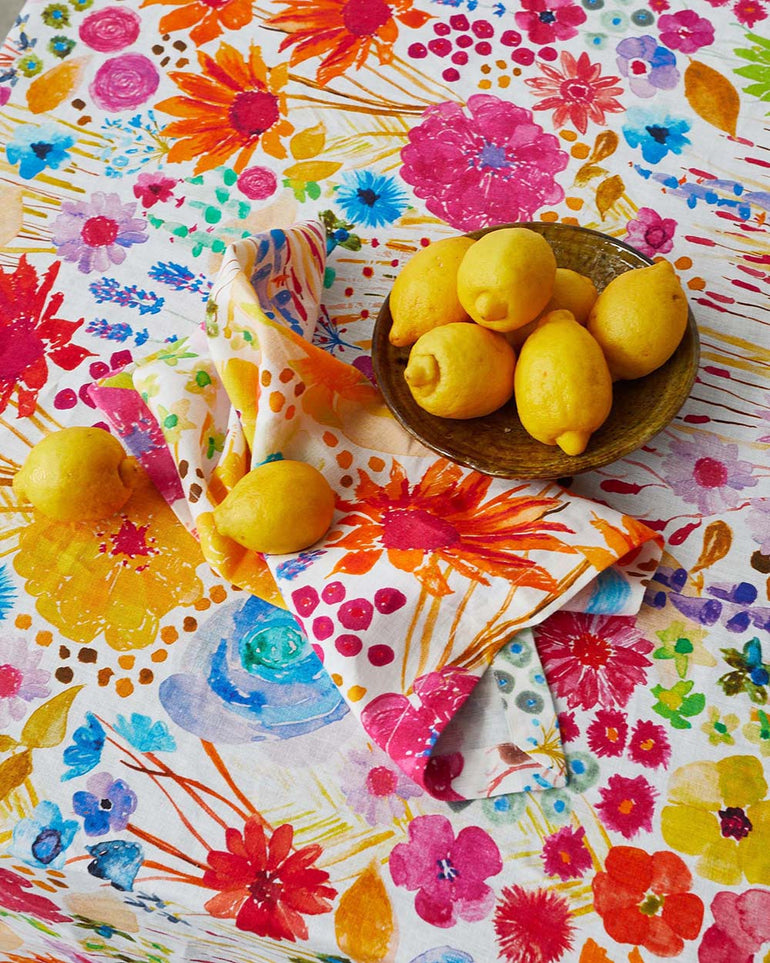 Kip&Co Field Of Dreams In Colour Linen 4P Napkin Set