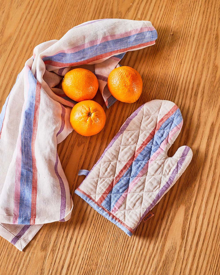 Kip&Co Maldives Stripe Linen Tea Towel