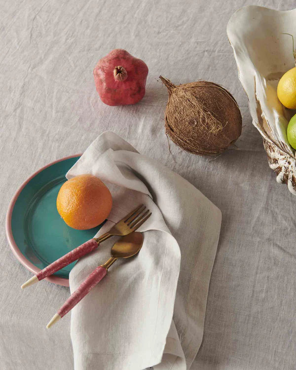 Kip&Co Pink Marble Cutlery Set Of 8