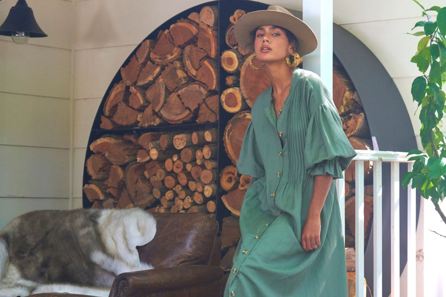 La Bohème Girls Poppy Maxi Dress Khaki