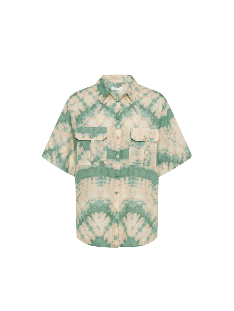 Kivari Mirage Shirt Green Tie Dye
