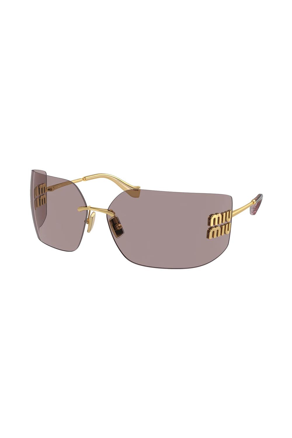 Miu Miu Sunglasses MU 54YS Gold Light Purple
