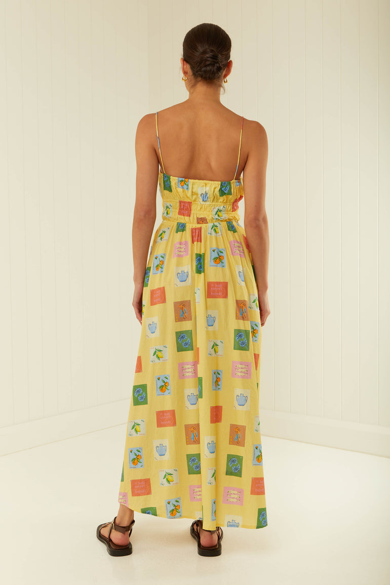 Palm Noosa West Dress Yellow Emblem