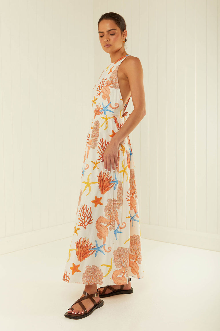 Palm Noosa Meridian Dress Coral