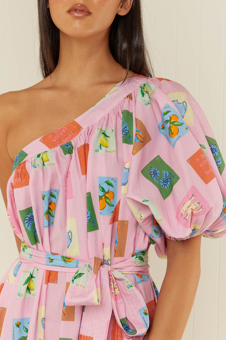 Palm Noosa Lotus Maxi Dress Pink Emblem