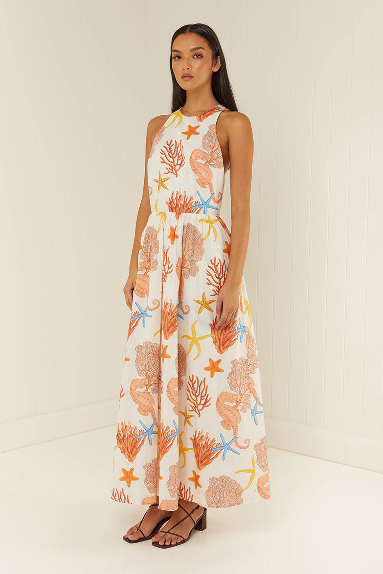 Palm Noosa Meridian Dress Coral