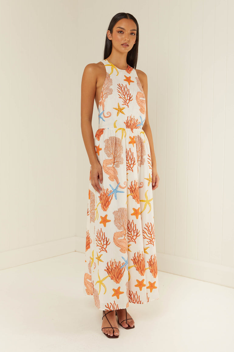Palm Noosa Meridian Dress Coral